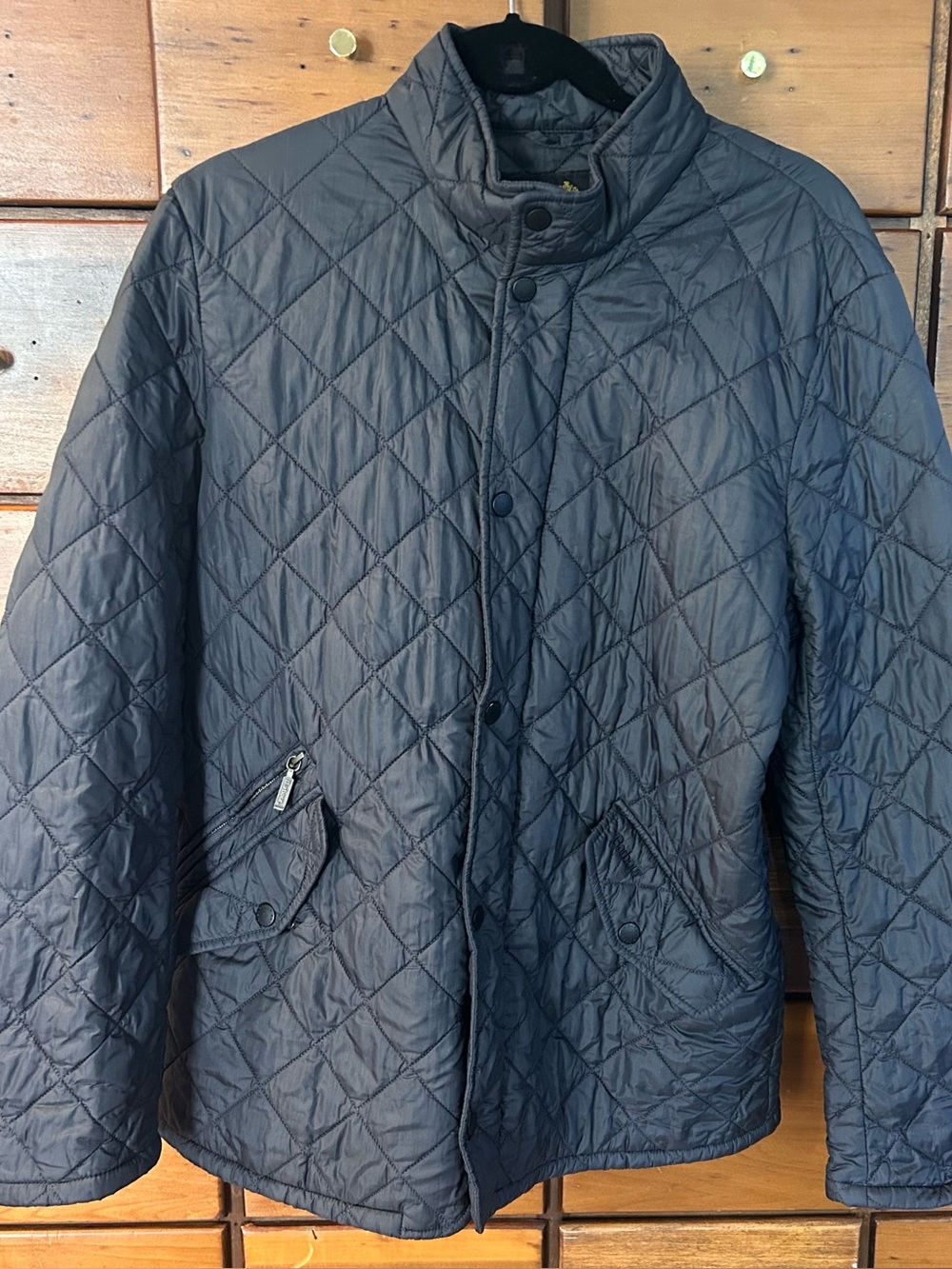 Barbour Flyweight Chelsea Quilted
Jacket Navy Men's Large